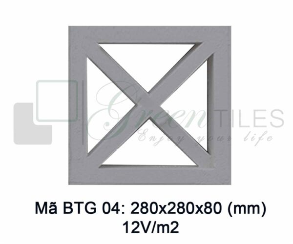 BTG 04 - Gạch bông gió 28x28cm
