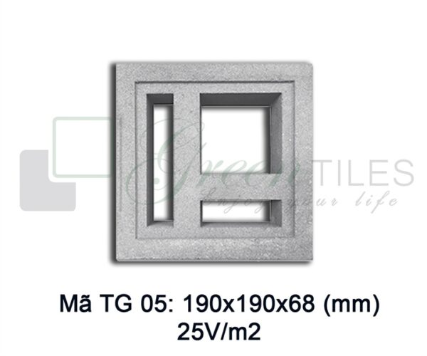 TG05 - Gạch bông gió 19x19cm