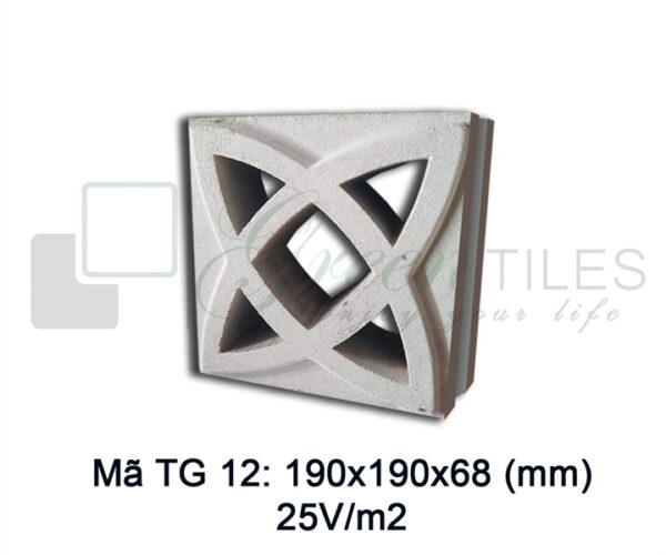 TG12 - Gạch bông gió 19x19cm
