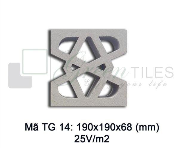 TG14 - Gạch bông gió 19x19cm