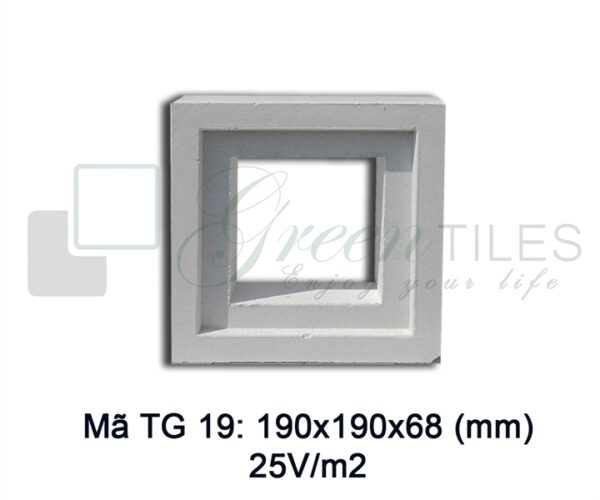 TG19 - Gạch bông gió 19x19cm