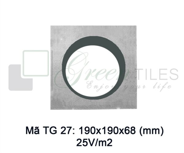 TG27 - Gạch bông gió 19x19cm