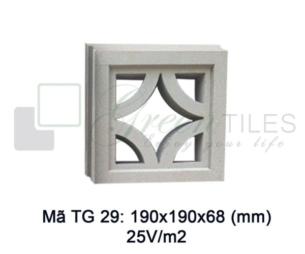TG29 - Gạch bông gió 19x19cm