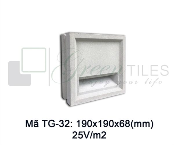 TG32 - Gạch bông gió chắn mưa 19x19cm