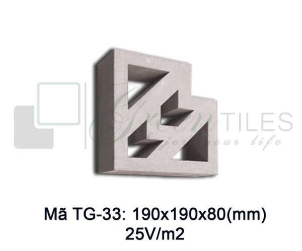 TG 33 - Gạch bông gió 19x19cm