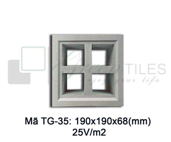 TG35 - Gạch bông gió 19x19cm
